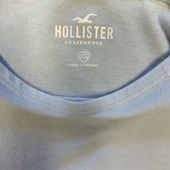 💖 5 for $25 💖 Hollister Puff-Sleeve Top Baby Blue XS - Picture 7 of 7